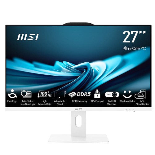 MSI PRO AP272P 14M-868XEU 27 FHD (1920X1080) I5-14400 16GB DDR5 512GB SSD BEYAZ AIO PC