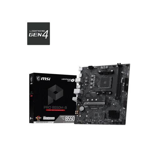 MSI PRO B550M-B Amd B550 Soket AM4 DDR4 4600+ MHz M.2 mATX Anakart