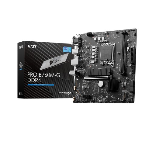 MSI PRO B760M-G DDR4 Soket 1700 4800Mhz (OC) m.2 mATX Anakart