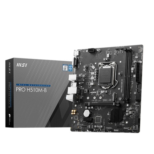 MSI PRO H510M-B Intel H510 Soket LGA1200 DDR4 2933MHz (O.C.) M.2 mATX Anakart