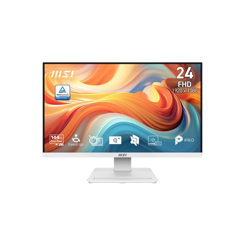 MSI PRO MP241W E14V 23.8" 144HZ 1MS (MPRT) 1920x1080 (FHD) VA FreeSync Beyaz Monitör