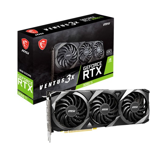 MSI GEFORCE RTX 3060 TI VENTUS 3X 8G OC LHR RTX3060TI 8GB GDDR6 256Bit DX12Ekran Kartı