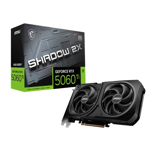 MSI GeForce RTX 5060 TI 16G SHADOW 2X OC PLUS 16GB GDDR7 128Bit DLSS 4 NVIDIA Ekran Kartı