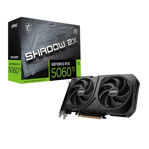 MSI GEFORCE RTX 5060 TI 8G SHADOW 2X OC PLUS GDDR7 8GB DLSS 4 128Bit NVIDIA Ekran Kartı