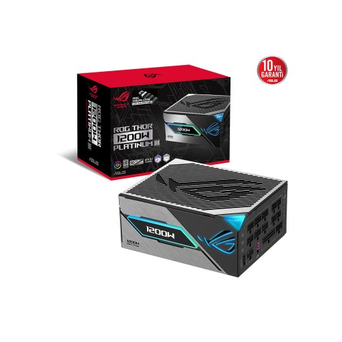 ASUS ROG THOR 1200W Platinium III Gaming OLED ROG Equalizer ATX 3.1/PCIe 5.1 Full Modüler Güç Kaynağı
