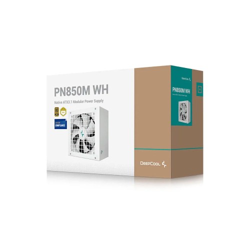 DEEPCOOL PN850-M-WH 850W 80Plus Gold ATX 3.1/PCIe 5.1 Modüler Beyaz Güç Kaynağı