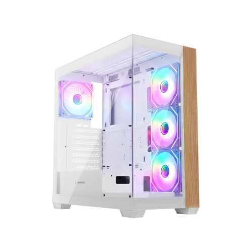 Rampage CRUISER V2 Mesh Temperli Camlı  4x12cm ARGB Fanlı 750W 80Plus Bronze Beyaz ATX Gaming Kasa
