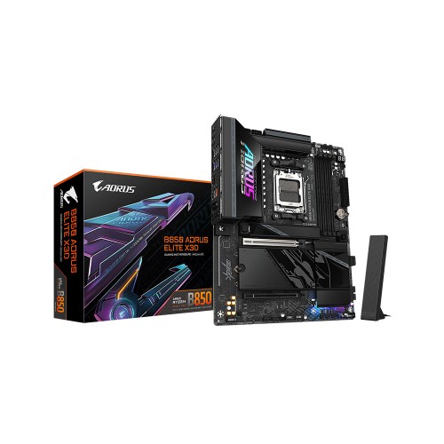 GIGABYTE B850 AORUS ELITE X3D AMD B850 AM5 Soket DDR5 8200MT/s Wi-Fi 7 ATX Anakart