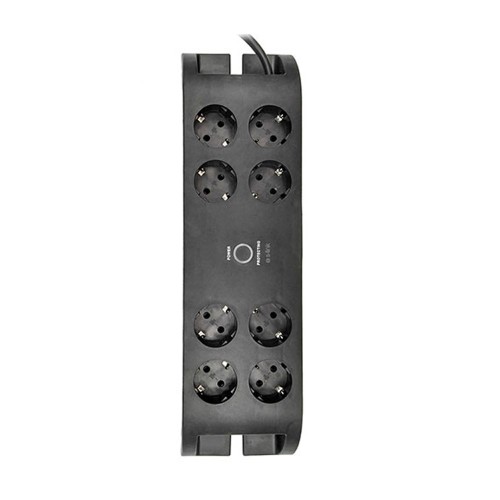 S-link SPG3080 900 Joule 2m 8'li Siyah Akım Korumalı Priz