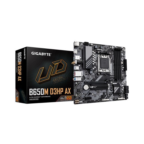 GIGABYTE B650M D3HP AX AMD Soket AM5 B650M DDR5 8000MT/s (OC) Wi-Fi mATX Anakart