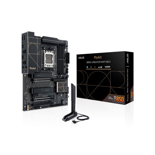 ASUS PROART B850-CREATOR WIFI NEO AMD B850 Soket AM5 DDR5 9000+MT/s(OC) Wi-Fi 7 ATX Anakart