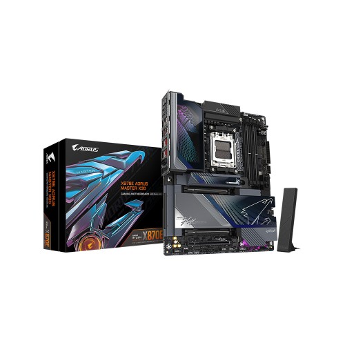 GIGABYTE X870E AORUS MASTER X3D X870E Soket AM5 DDR5 9000MT/s (OC) Wi-Fi 7 ATX Anakart