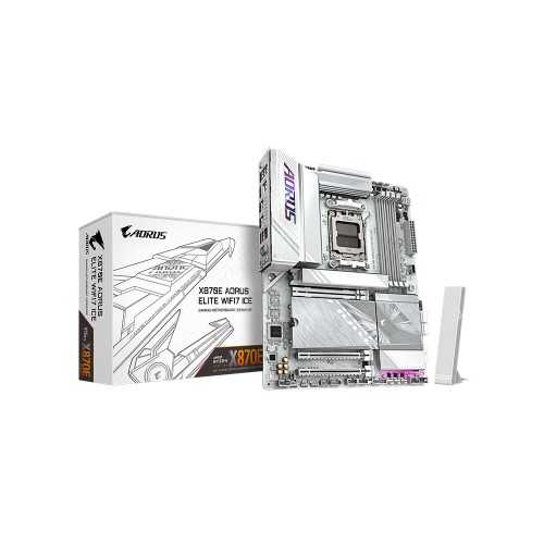 GIGABYTE X870E AORUS ELITE WIFI7 ICE AMD X870E Soket AM5 DDR5 8200MT/s (OC) WIFI7 ATX Anakart
