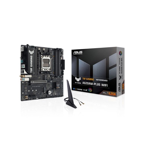 ASUS TUF GAMING A620AM-PLUS WIFI AMD A620A Soket AM5 7600+MT/s  Wi-Fi 6 mATX Anakart