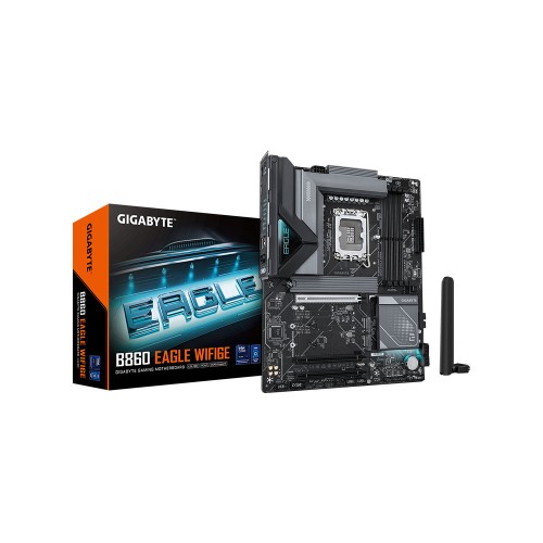 GIGABYTE B860 EAGLE WIFI6E Intel Core Ultra LGA 1851 Soket 9066T/s Wi-Fi 6E DDR5 ATX Anakart