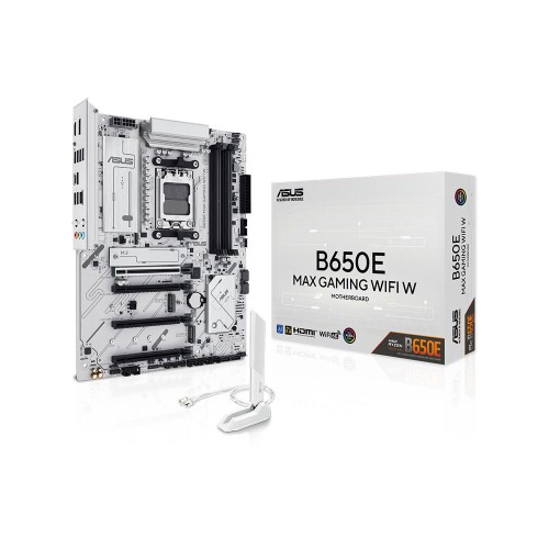 ASUS B650E MAX GAMING WIFI W AMD Soket AM5 AMD B650 DDR5 8000+MT/s Wi-Fi 6E ATX Anakart