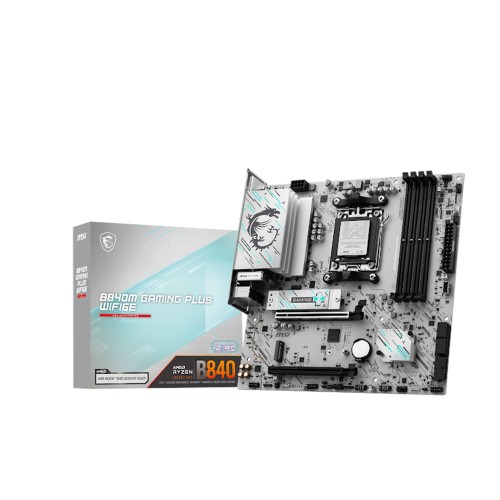 MSI B840M GAMING PLUS WIFI6E AMD Ryzen B840 AM5 Soket 8000MT/s WI-FI 6E mATX Anakart