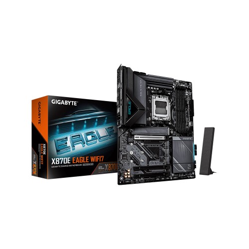 GIGABYTE X870E EAGLE WIFI7 X870E Soket AM5 DDR5 8000+ MT/s Wi-Fi 7 ATX Anakart