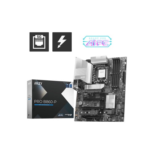 MSI PRO B860-P Intel Core Ultra LGA 1851 Soket 8600MT/s ATX Anakart