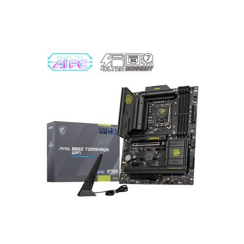 MSI MAG B860 TOMAHAWK WIFI Intel Core Ultra LGA 1851 Soket 9066MT/s  Wi-Fi 7 ATX Anakart
