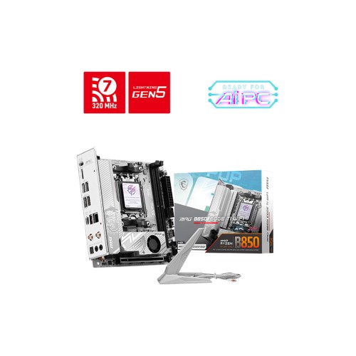 MSI MPG B850I EDGE TI WIFI AM5 DDR5 Ryzen B850 AM5 Soket 8200MT/s Wi-Fi 7 Mini-ITX Anakart