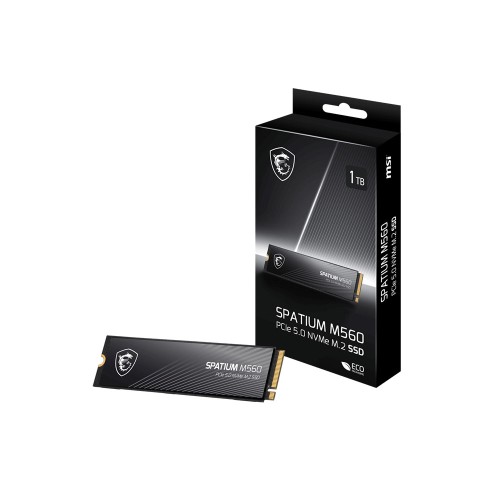 MSI SPATIUM M560 PCIE 5.0 NVME M.2 1TB Okuma Hızı 10200MB/s / Yazma Hızı 8400MB/sSSD