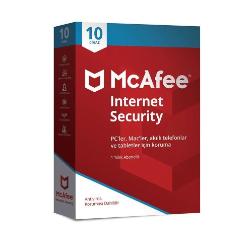 McAfee Internet Security 10 Cihaz/Tüm platformlar