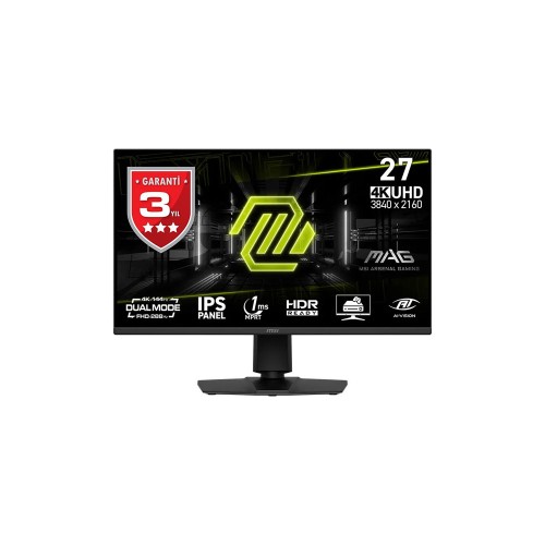 MSI MAG 275UPD E14 27" FHD 288HZ / UHD 144HZ  1MS (MPRT)  (UHD) IPS Pivot Çift Mod Gaming Monitör