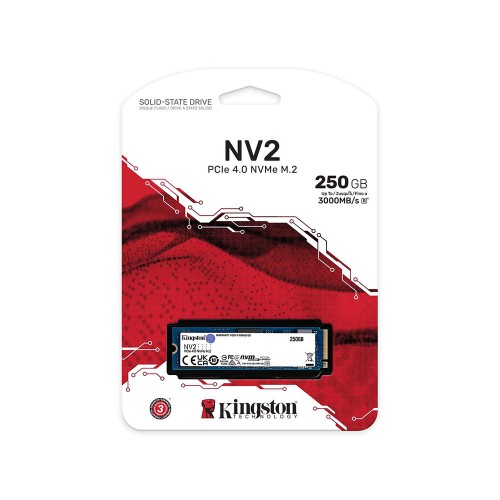 Kingston 250GB SNV2S/250G NV2 M.2 2280 NVMe SSD Okuma 3000MB / Yazma 1300MB