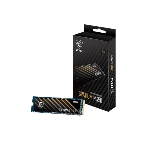 MSI SPATIUM M450 PCIE 4.0 NVME M.2 1TB V1 Okuma 3400MB / Yazma 2400MB SSD