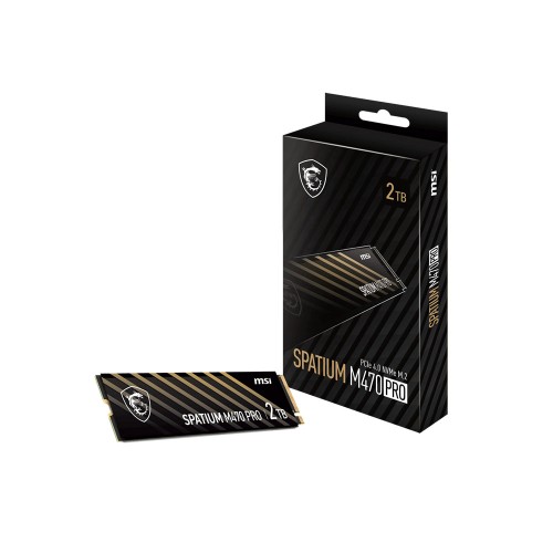 MSI SPATIUM M470 PRO PCIe 4.0 NVMe M.2 2TB Okuma Hızı 6000 Ms / Yazma 5000 MBs SSD
