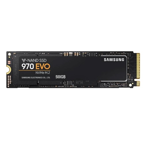 SAMSUNG 500GB MZ-V7E500BW 970 EVO NVMe M.2 SSD Okuma Hızı 3400MB / Yazma Hızı 2300MB